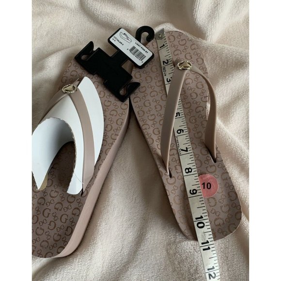 🌹Women’s sandals size 10 Guess Talar-C Eva Flip Flop Wedge Sandal Light Pink - Picture 10 of 12